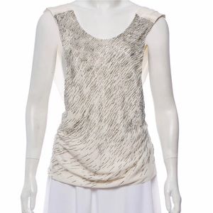 New Jason Wu Silk Beaded Top